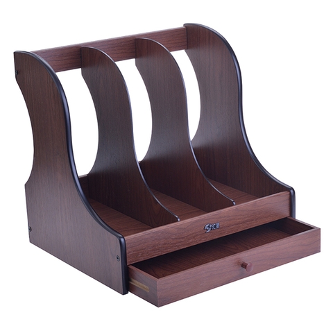 Giá tài liệu 3 ngăn gỗ HX-2003