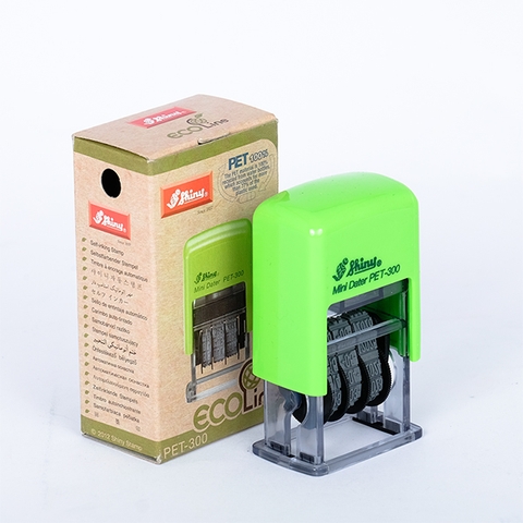 Dấu SHINY PET300 ngày tháng năm liền mực