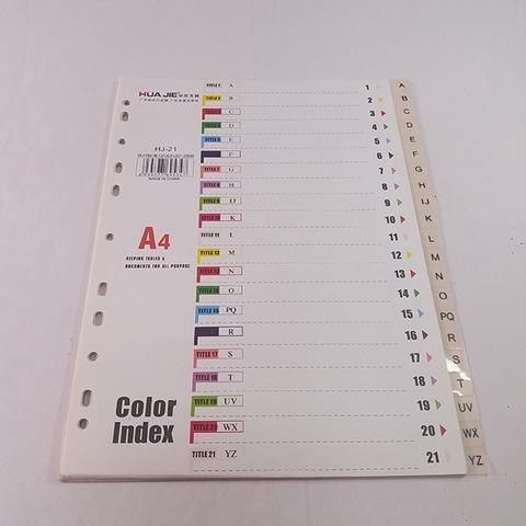 Chia File ABC nhựa