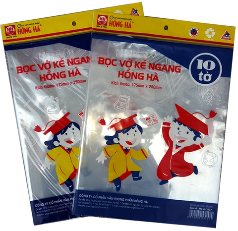 Bọc vở kẻ ngang Hồng Hà