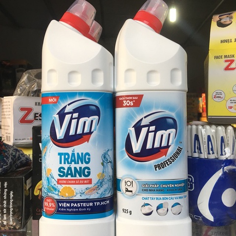 Gel tẩy rửa VIM trắng sáng 880ml