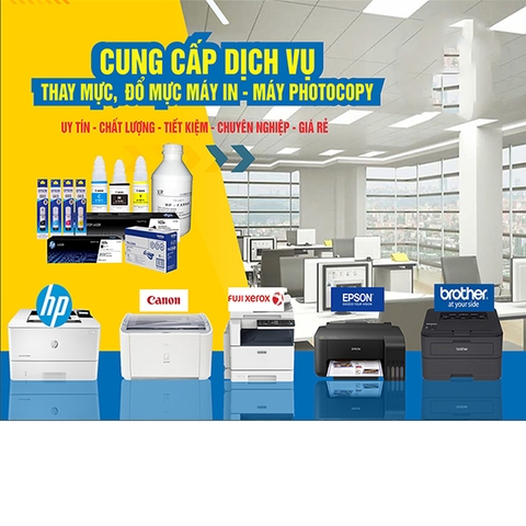 DỊCH VỤ ĐỔ MỰC MÁY IN VĂN PHÒNG