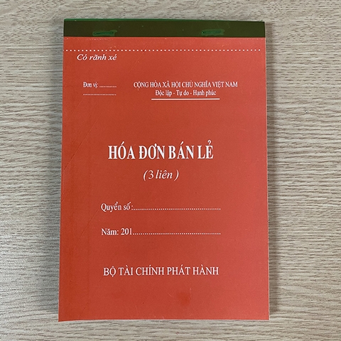 Hóa đơn bán lẻ A4 - 3 liên