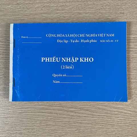 Phiếu nhập kho A5 - 2 liên