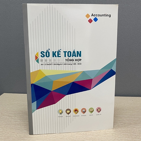 Sổ kế toán tổng hợp A4 Hải Tiến 200Trang