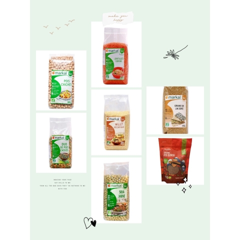 Đậu hạt hữu cơ organic 500g