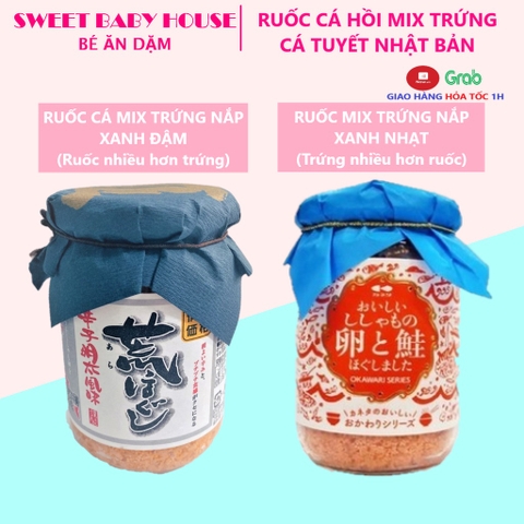 Ruốc cá hồi mix trứng cá tuyết Nhật Bản