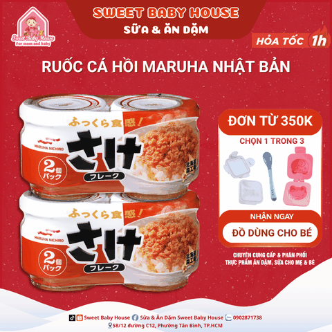 Ruốc cá hồi Maruha Nhật Bản cho bé ăn dặm từ 1 tuổi - Sweet Baby House