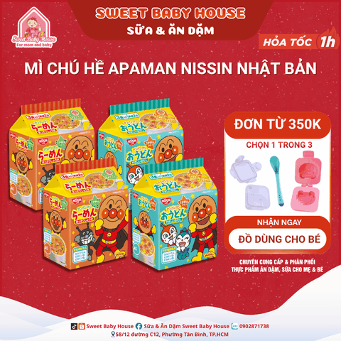 Mì chú hề Apaman Nissin Nhật Bản 90g cho bé - Sweet Baby House