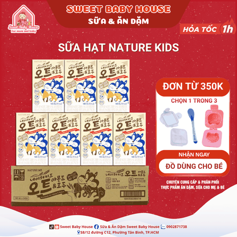 Sữa hạt Hàn Quốc thuần chay Natural Kids cho bé từ 1 tuổi - Sweet Baby House
