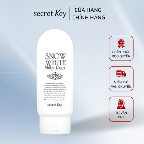 Kem Tắm Trắng Snow White Milky Pack Secret Key (200g)