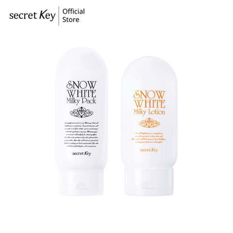 Combo Dưỡng Trắng Snow White Secret Key Milky Pack + Milky Lotion