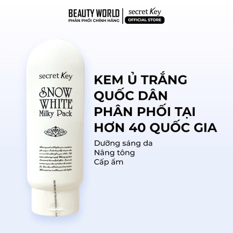 Kem Ủ Trắng Snow White Milky Pack Secret Key (200g)