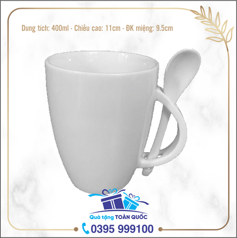 CỐC SỨ THÓP QUAI THÌA 12