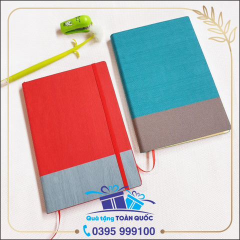 Sổ da gáy dán phối mầu 10
