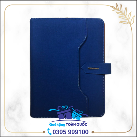 Sổ da cao cấp xanh 13