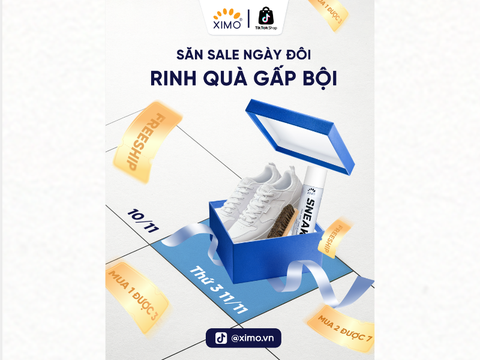 SĂN SALE NGÀY ĐÔI – RINH QUÀ GẤP BỘI CÙNG XIMO TẠI TIKTOK SHOP NGÀY 11/11