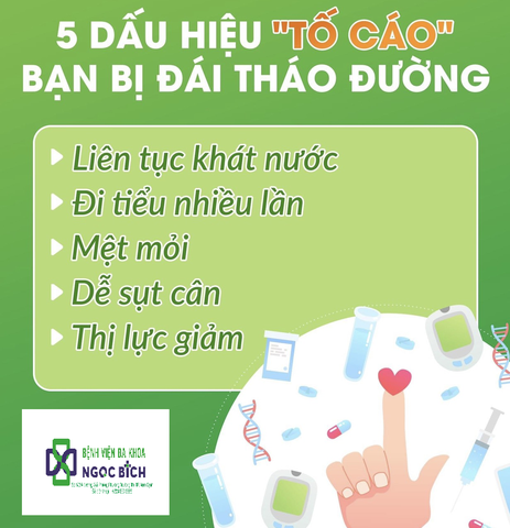 5 Dấu hiệu tố cáo bạn có thể bị đái tháo đường