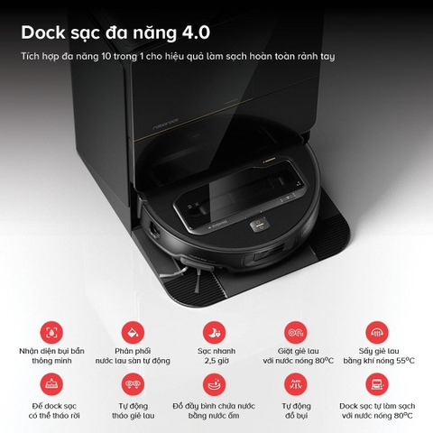 Robot Hút Bụi Lau Nhà Roborock Saros Z70