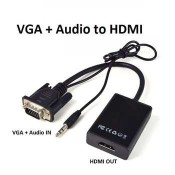Cáp chuyển đổi từ VGA sang HDMI có âm thanh