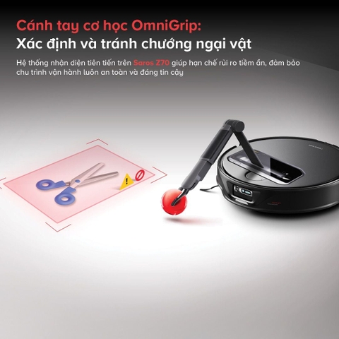 Robot Hút Bụi Lau Nhà Roborock Saros Z70