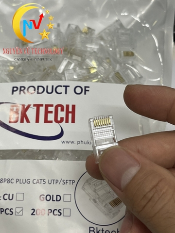 Hạt Bấm Dây Mạng BKTECH (túi 100 hạt)