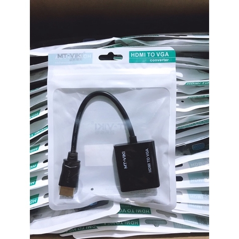 Cáp Chuyển Đổi Tín Hiệu HDMI sang VGA VIKI Dài 20cm Cho PC, Laptop, Máy Chiếu