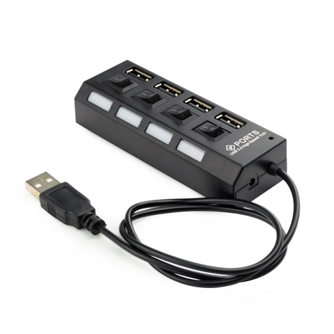Bộ Chia USB 1 Ra 4 Cổng Có Công Tắc