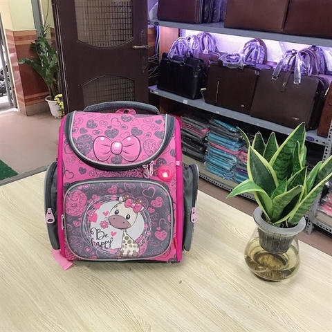 BA LÔ CHỐNG GÙ LƯNG GOLOVE HÌNH Hươu hồng