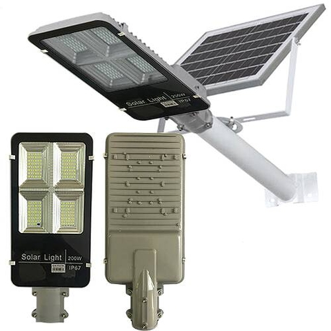 Đèn Đường Bàn Chải SOLARLED 200W - Đèn năng lượng mặt trời công suất 200w