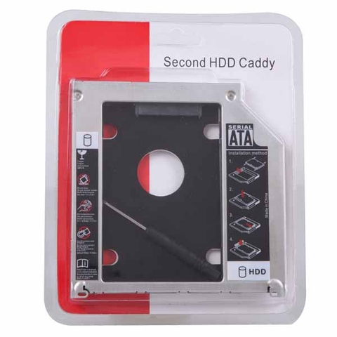 Khay ổ cứng Laptop Caddy Bay:Mỏng 9.5mm - Dày 12.7mm chuẩn SATA 3.0