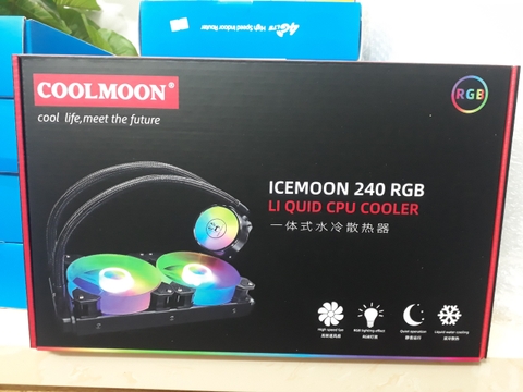 Tản Nhiệt Nước All in One Coolmoon 240 RGB - Hỗ Trợ All CPU