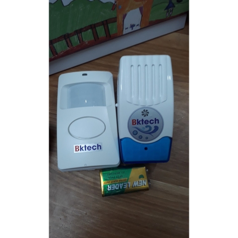Chuông Báo Khách, Báo Trộm Không Dây BKTech BK68 ( Kèm Pin 9V)