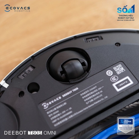 Robot hút bụi Ecovacs Deebot T80s Omni | Lực hút 24.800 Pa