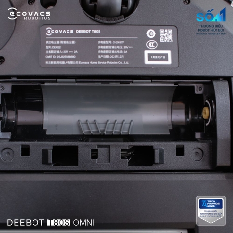 Robot hút bụi Ecovacs Deebot T80s Omni | Lực hút 24.800 Pa