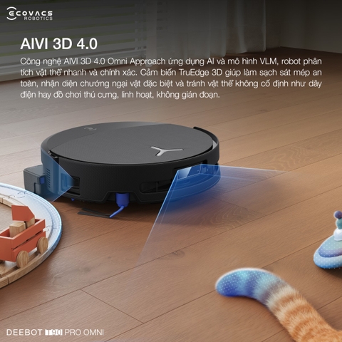 Robot hút bụi Ecovacs Deebot T90 Pro Omni | Lực hút 30.000 Pa