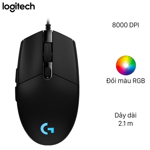 Chuột gaming chuột chơi game logitech G102 Led RGB 8000DPI