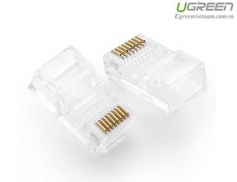 Đầu bấm mạng RJ45 cat 5e 50c/hộp chính hãng Ugreen 20331 cao cấp