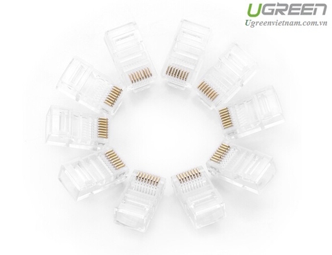 Đầu bấm mạng RJ45 cat 5e 50c/hộp chính hãng Ugreen 20331 cao cấp