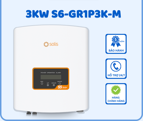 Inverter Mini Solis S6-GR1P3K-M - Inverter solis 1 pha 3KW
