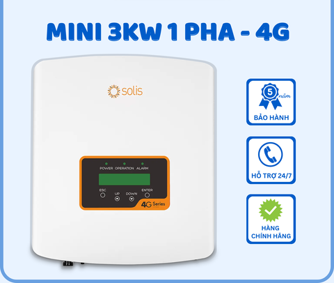Inverter Solis mini 3KW 1 pha - 4G