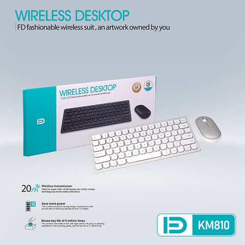 COMBO PHÍM + CHUỘT KHÔNG DÂY VSP FD-KM810