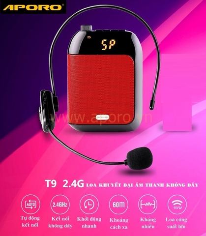 Máy trợ giảng không dây Aporo T9 UHF