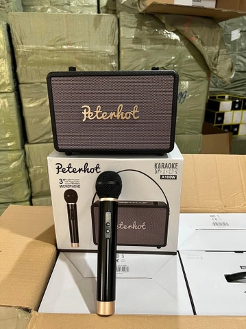 Loa Bluetooth Karaoke Mini Peterhot A106W