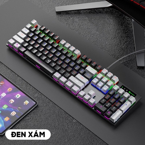 Bàn phím cơ Panstan Pk200 dòng Blue switch Led đổi màu chuyên Game