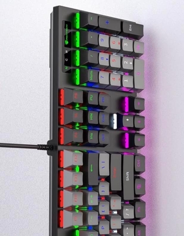 Bàn phím cơ Panstan Pk200 dòng Blue switch Led đổi màu chuyên Game