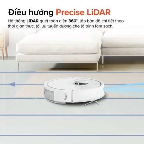 Robot hút bụi lau nhà Roborock Q7 TF (Đen/Trắng)
