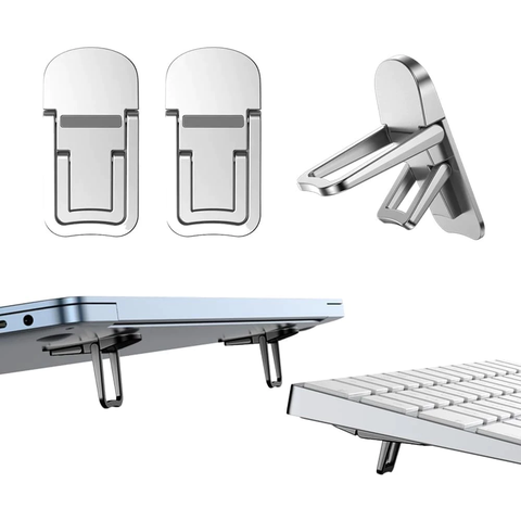 2 Chân Đế Laptop Mini Có Thể Gập Lại, Bàn Phím Máy Tính Di Động Nâng Với 2 Góc Có Thể Điều Chỉnh, Chân Đế Notebook