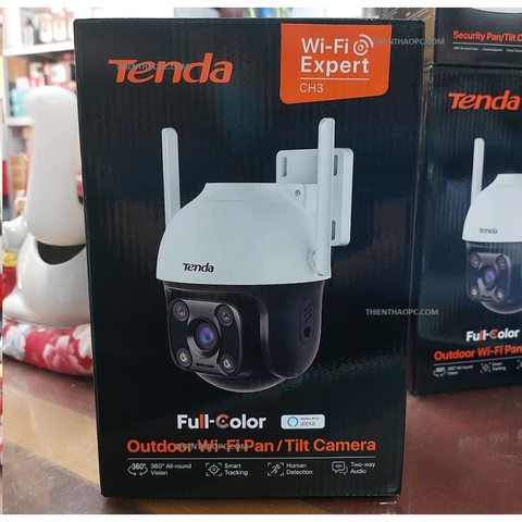 Camera WiFi Quay Quét 360" Ngoài Trời Tenda CH3 Full Màu Ban Đêm ,Còi Đèn ,Đàm Thoại 2 Chiều ( Giá Chưa Bao Gồm Thẻ )