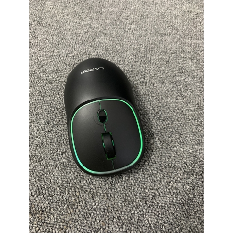 Chuột máy tính không dây LAPOP RM60 led hiệu ứng dùng sạc, bluetooth, click không gây tiếng ồn